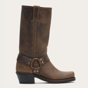 Frye Harness 12R Brown Tan Leather Boot Size 9